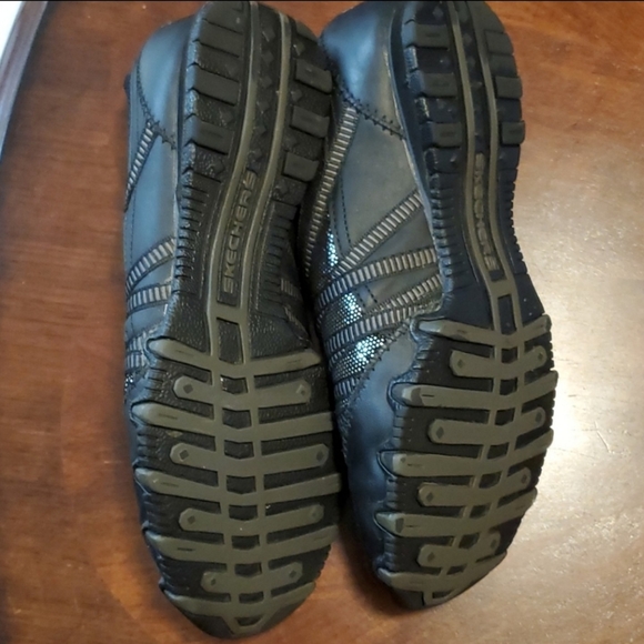 Skechers leather sequin fabric rare sparkle - Picture 4 of 6